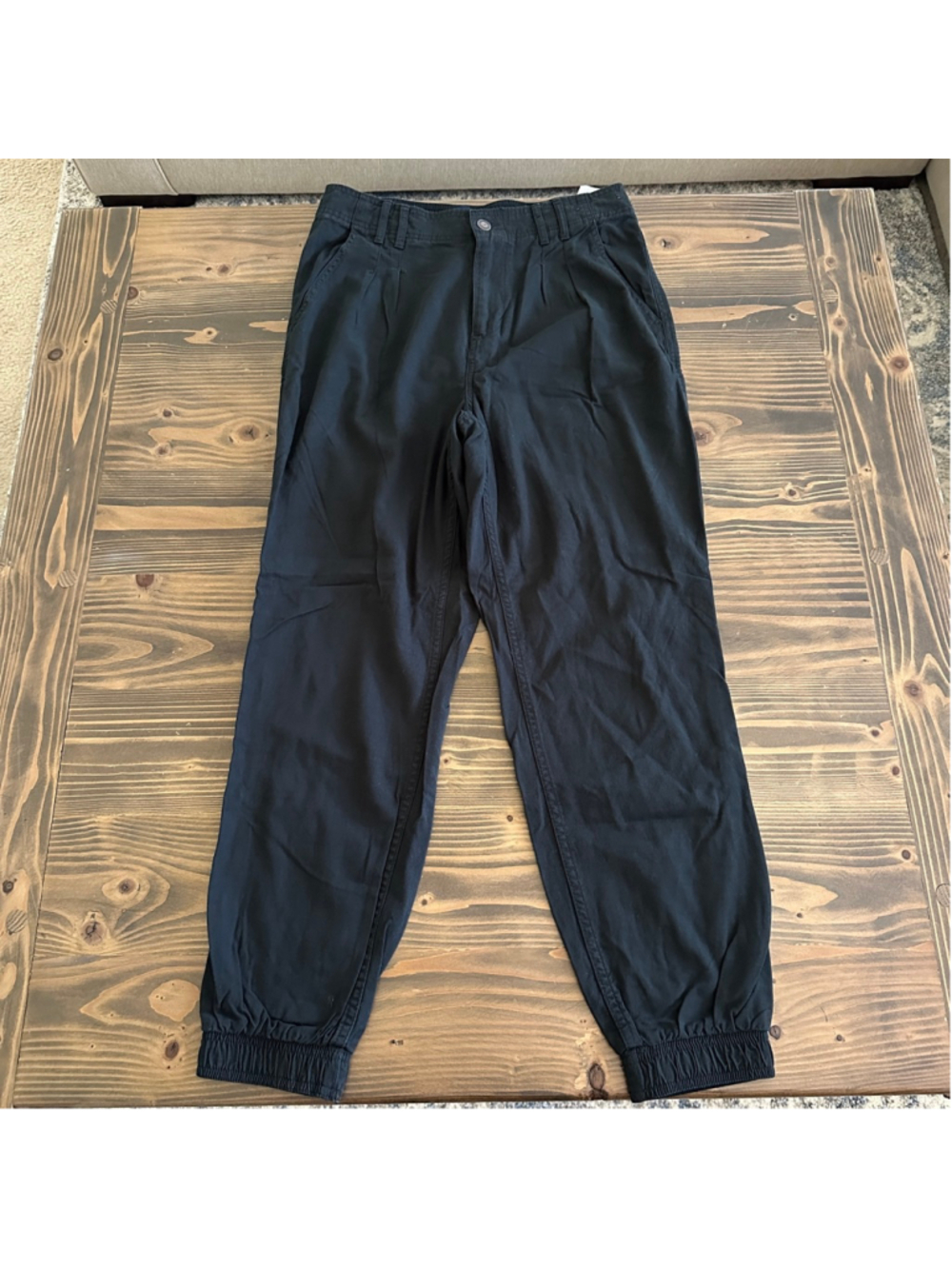Hollister Ultra High Rise Joggers Womens Medium Black Drawstring Pants